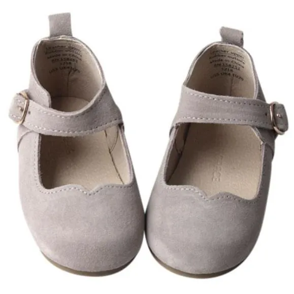 Slate Suede - Mary Jane - US Size 5-8 - Hard Sole