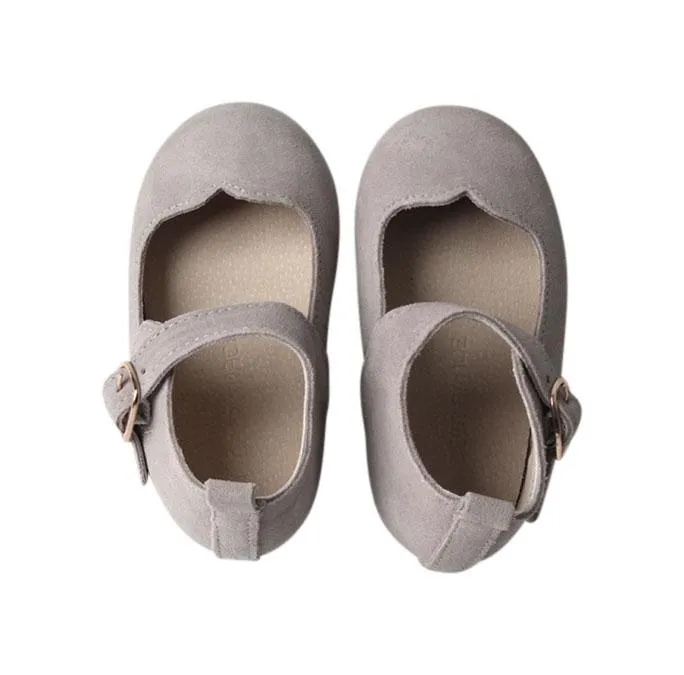 Slate Suede - Mary Jane - US Size 5-8 - Hard Sole