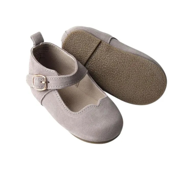 Slate Suede - Mary Jane - US Size 5-8 - Hard Sole
