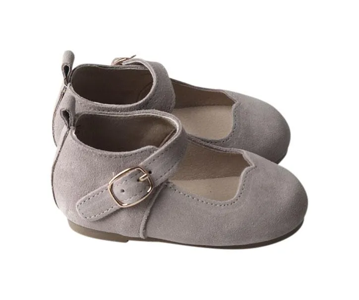 Slate Suede - Mary Jane - US Size 5-8 - Hard Sole