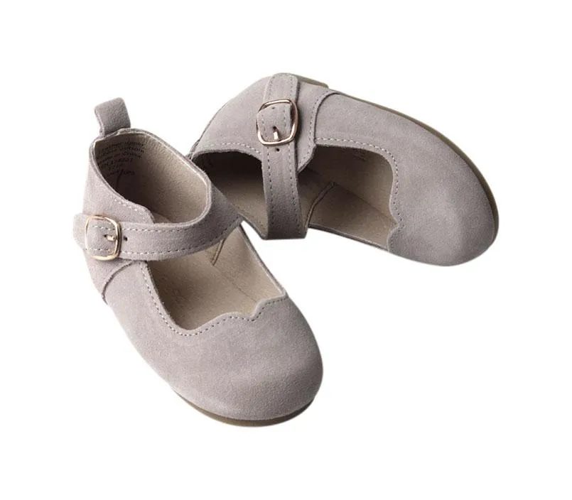 Slate Suede - Mary Jane - US Size 5-8 - Hard Sole