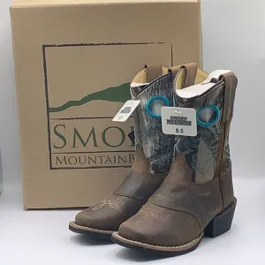 Smoky Mountain Boots, Kids 8.5, Sedona, Brown Camo/Blue  NEW