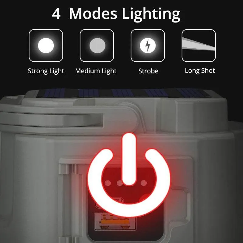 Solar Rechargeable Camping Lantern - Outdoor LED Explorer Light