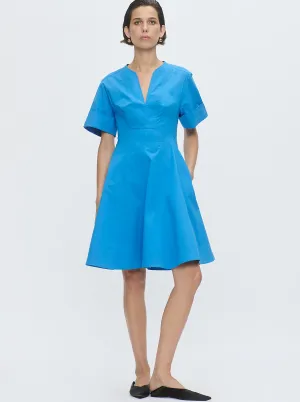 SORA Flared dress Blue Sea