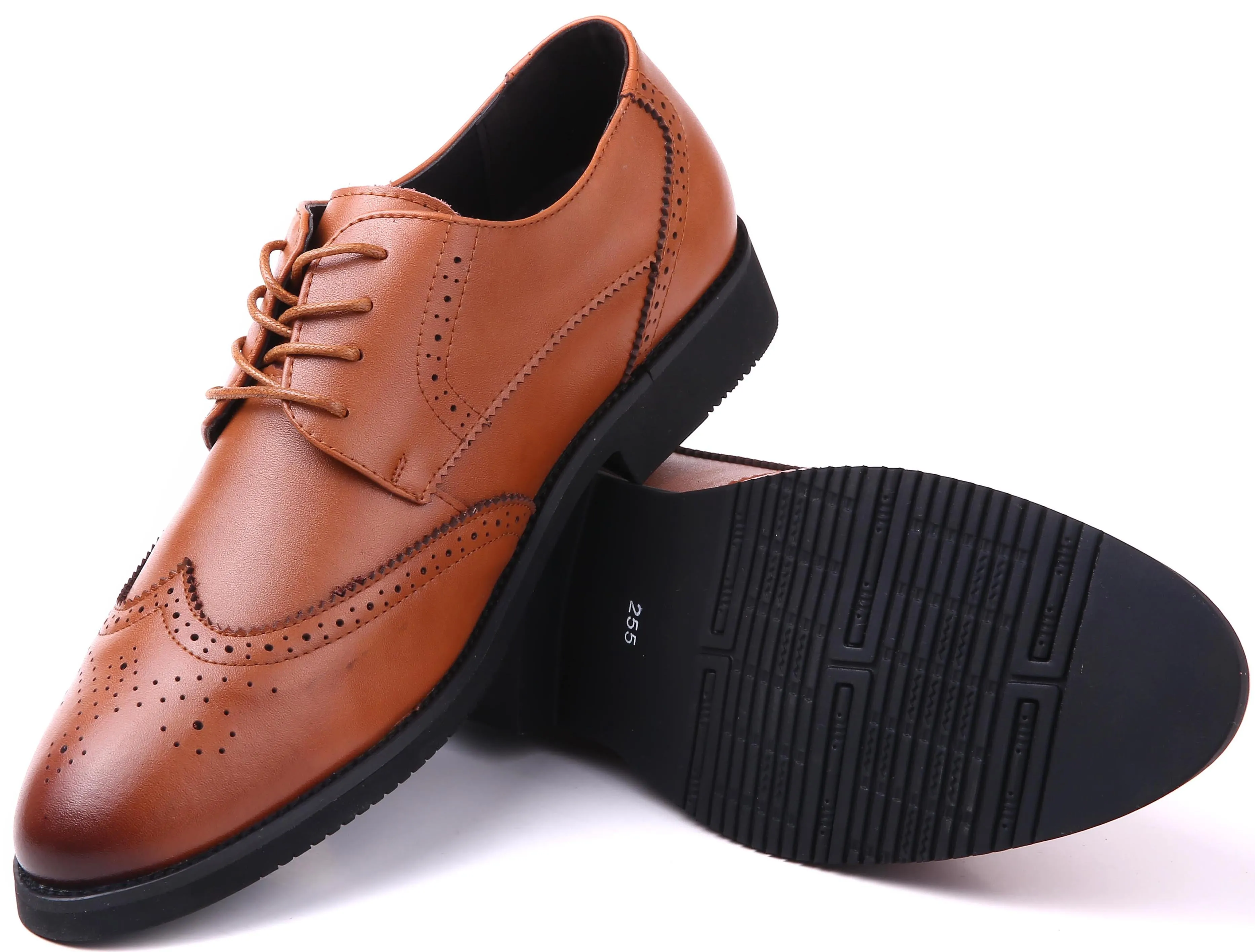 Speckled Wingtip Oxford Dress Shoes