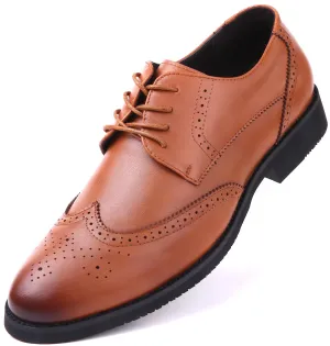 Speckled Wingtip Oxford Dress Shoes