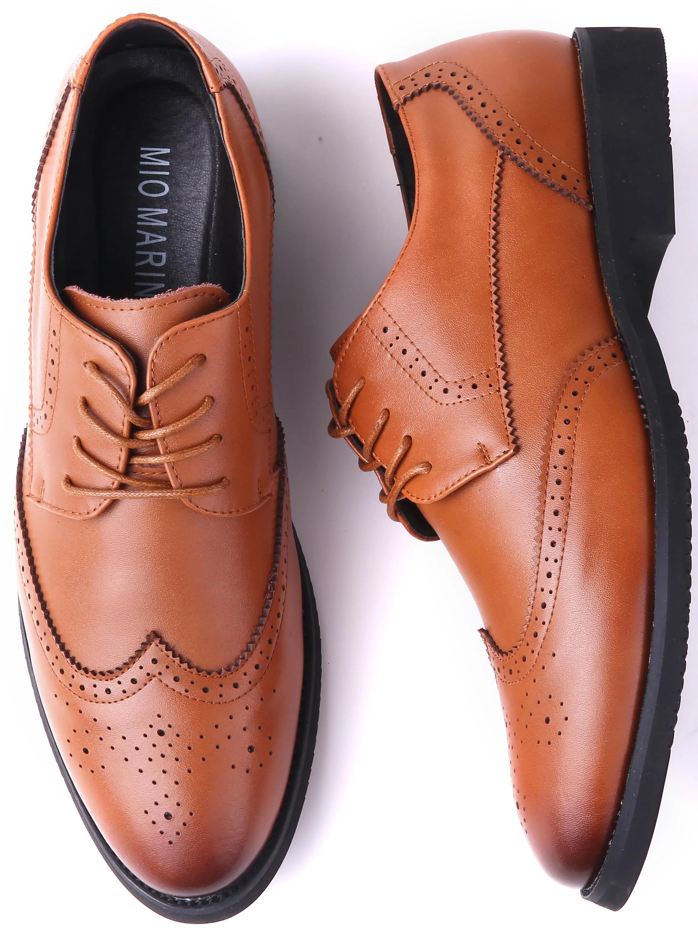 Speckled Wingtip Oxford Dress Shoes