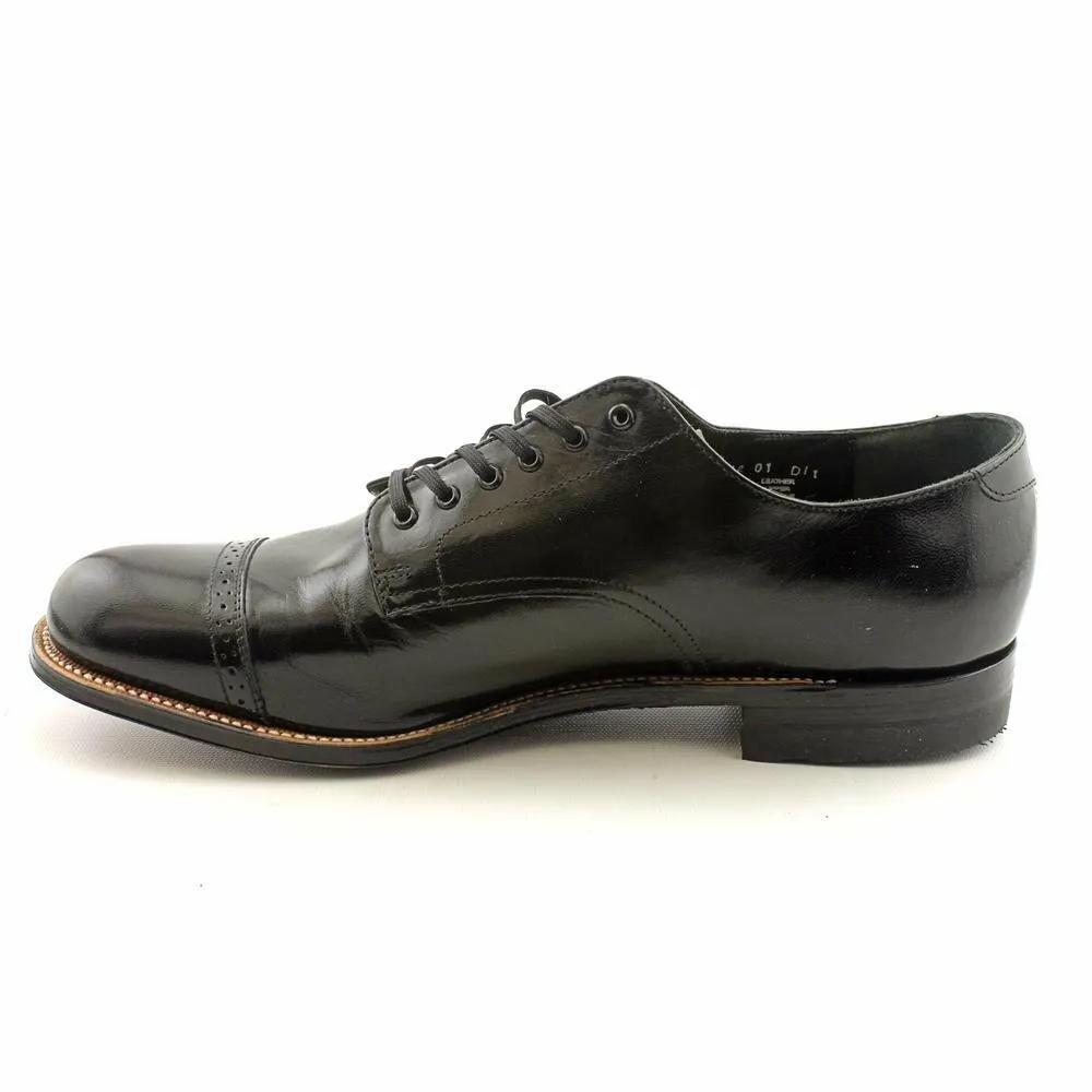 STACY ADAMS Madison (Cap Toe) Black 9 E - Wide - Very Good