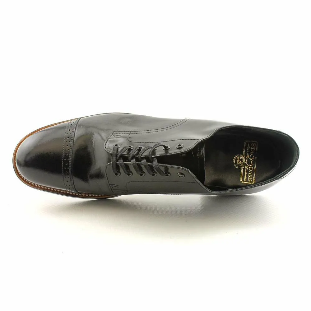 STACY ADAMS Madison (Cap Toe) Black 9 E - Wide - Very Good