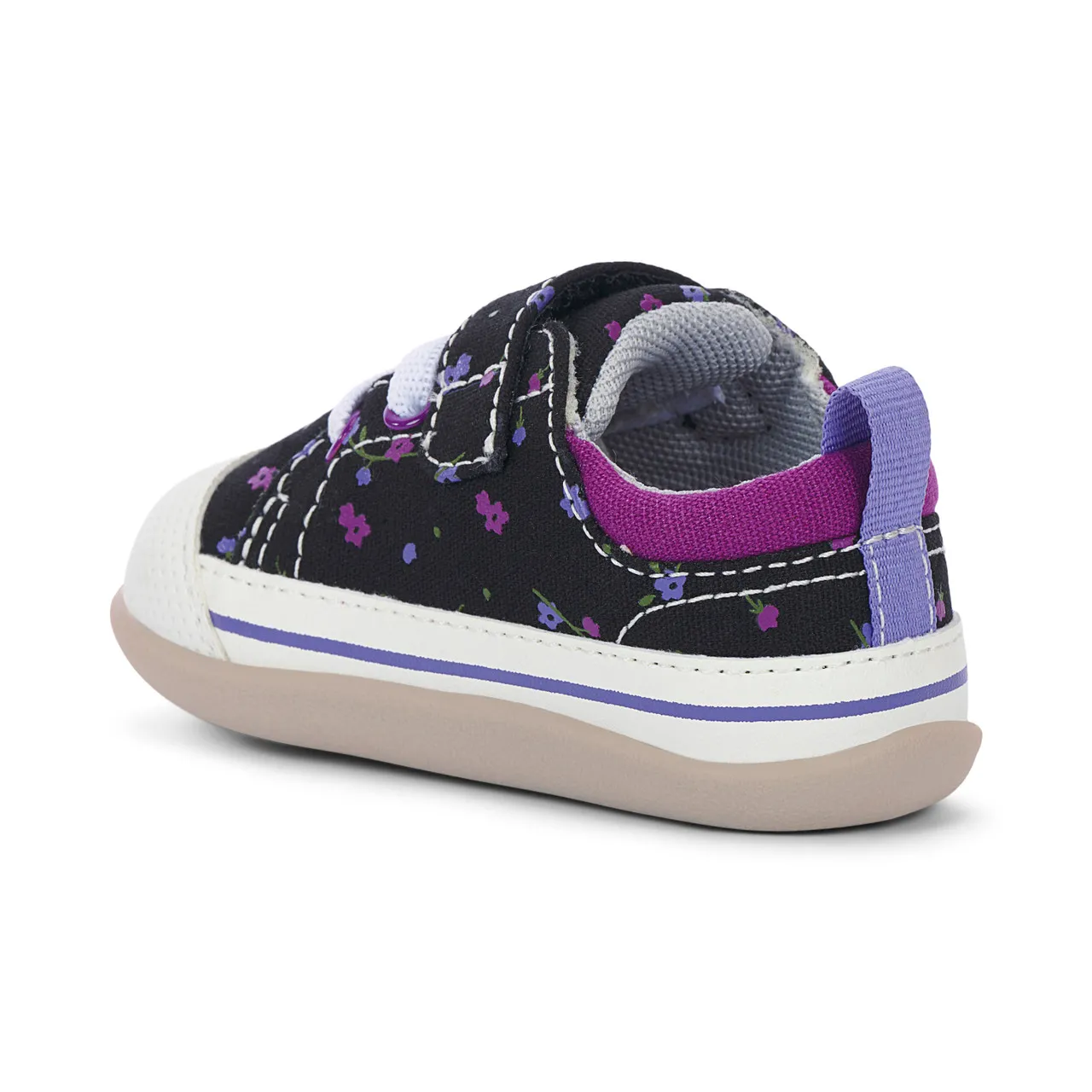 Stevie II (First Walker) Black Floral