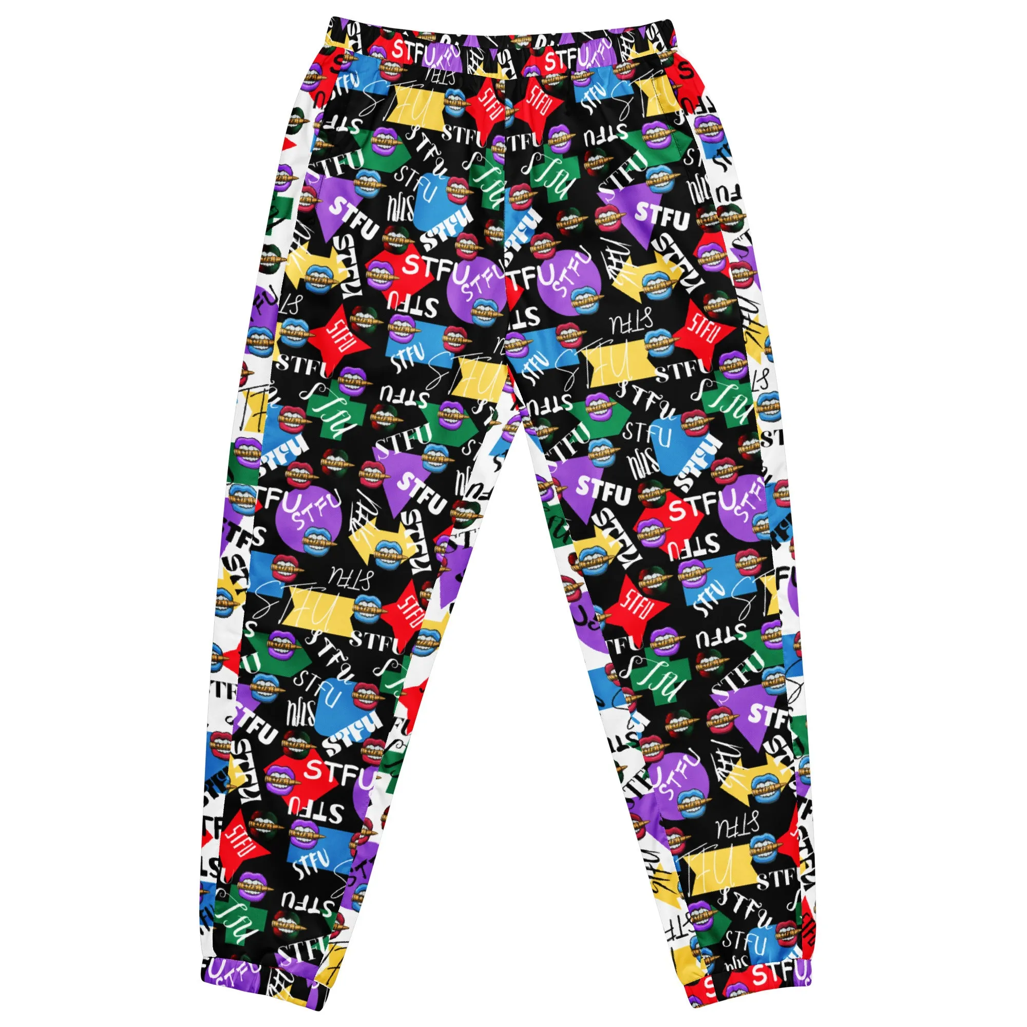 STFU Logos and Colors Unisex Track Pants - Black/White