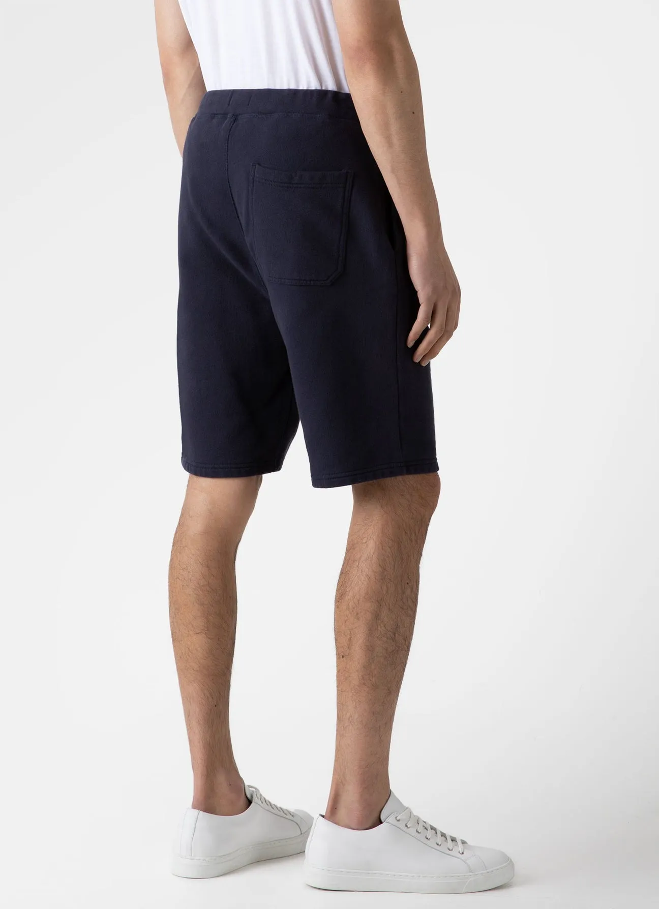 Sunspel Loopback Track Shorts Navy