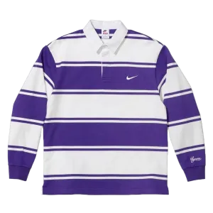 Supreme x Nike Stripe Rugby 'Purple White'
