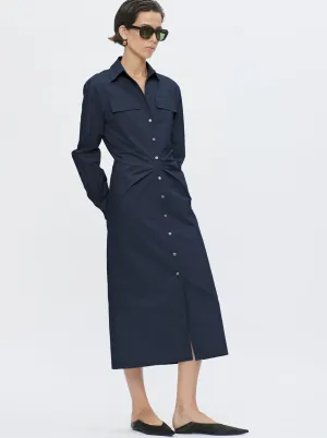 TANGIERS Long shirt dress Navy