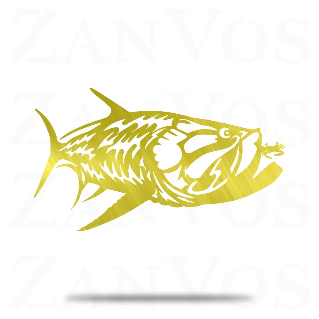 Tarpon Chasing Crab