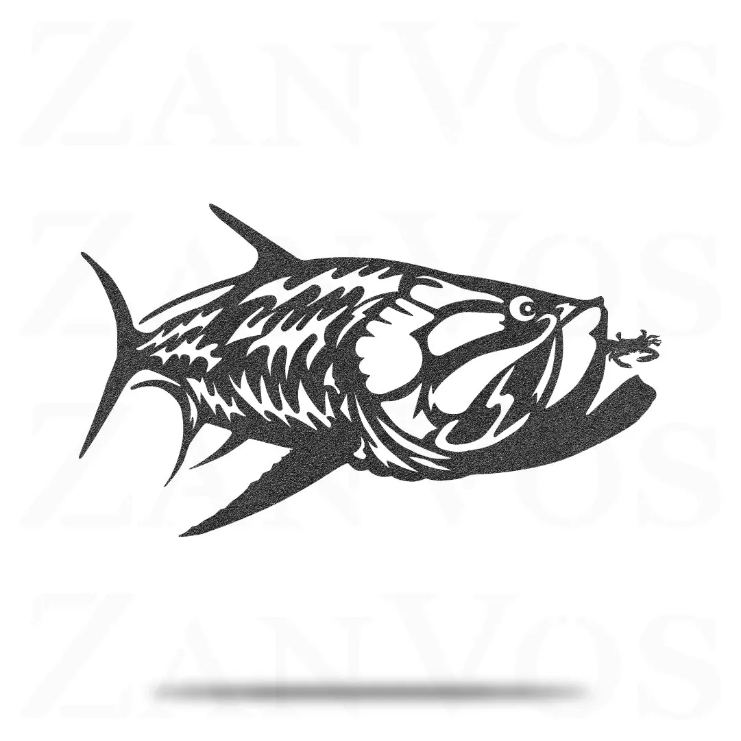 Tarpon Chasing Crab