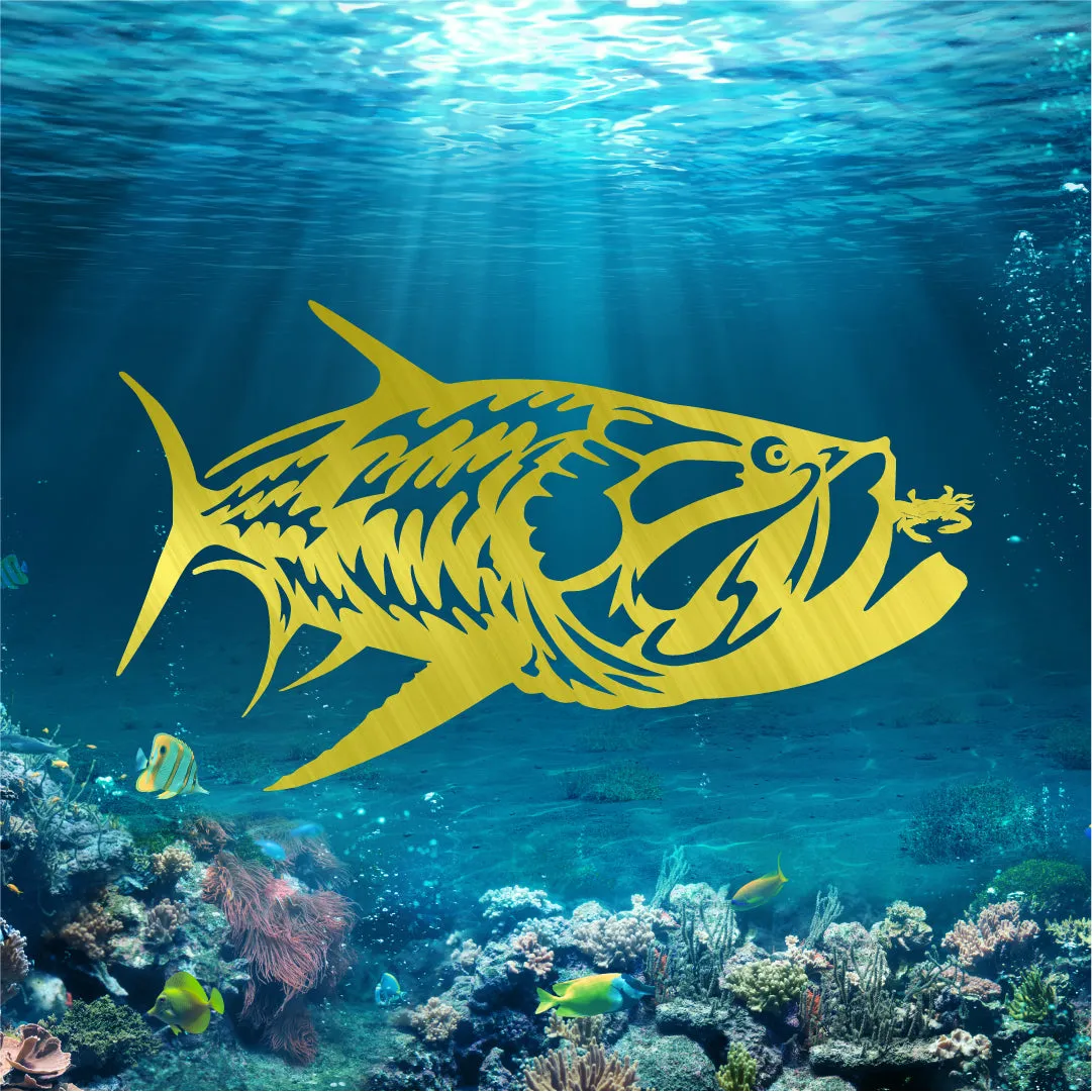 Tarpon Chasing Crab