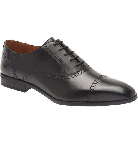 Ted Baker Dress Black Cap-Toe Shoe Davyde