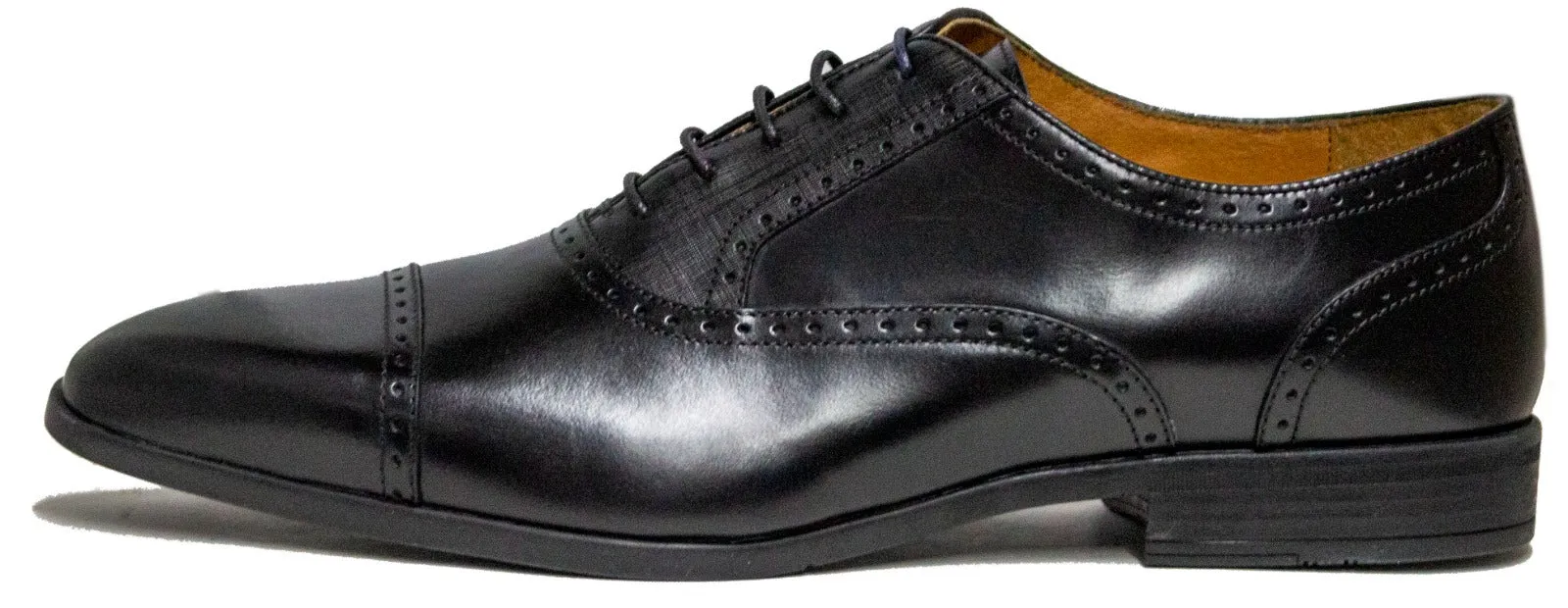 Ted Baker Dress Black Cap-Toe Shoe Davyde