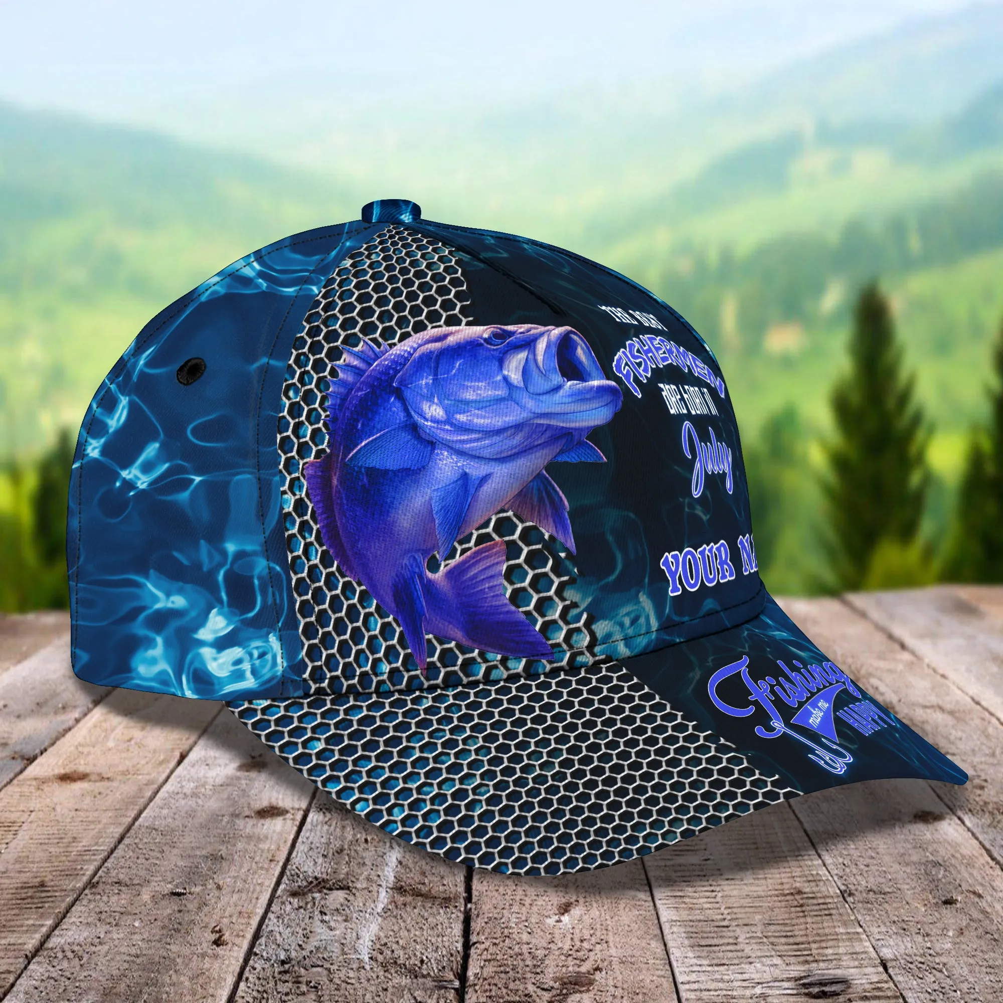 The Best Fishermen  - Personalized Name Cap - Vtm99