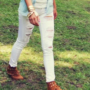 The Joey Destructed Skinny Jean