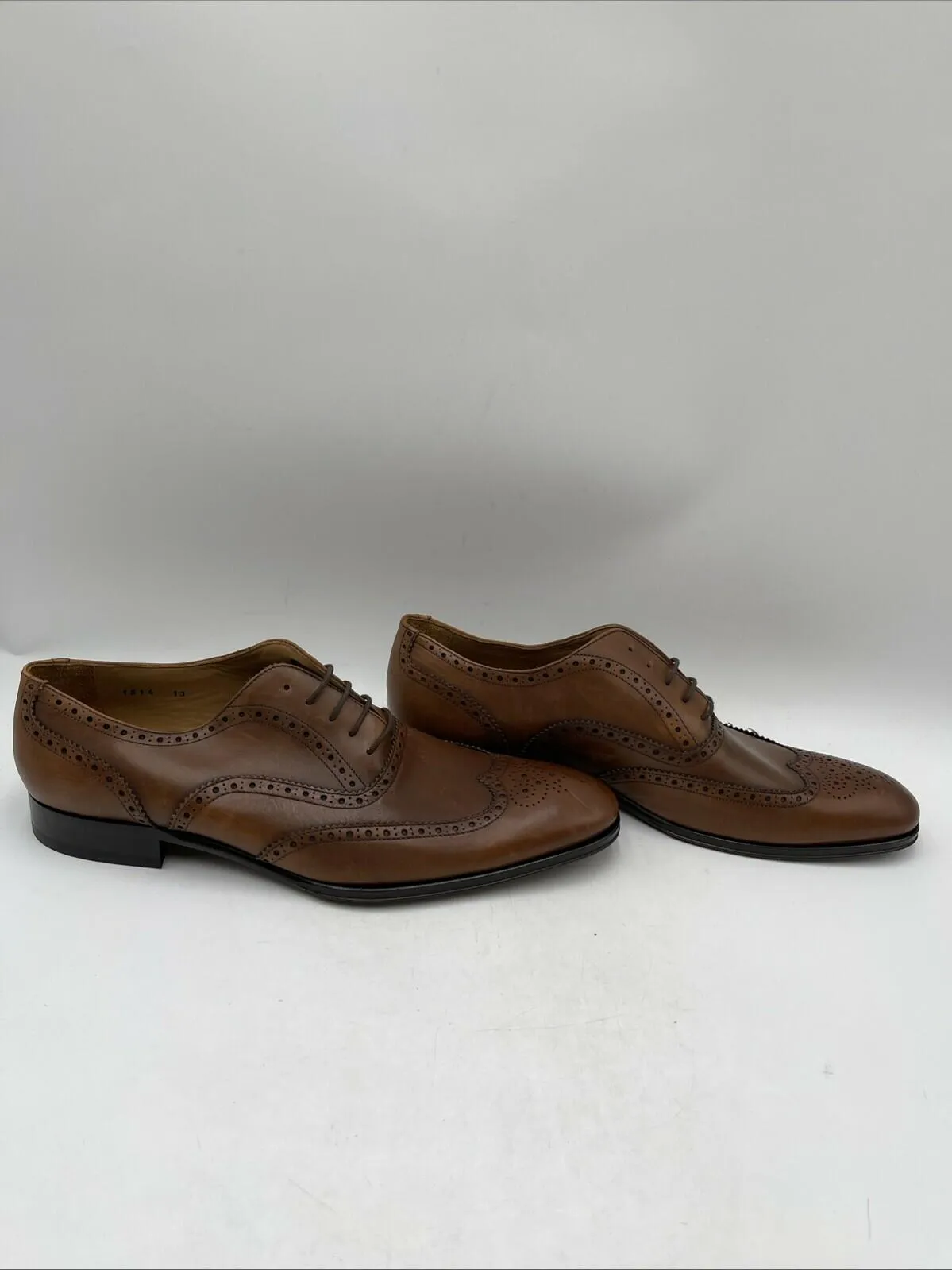 To Boot New York Men's Brooks Wingtip Oxford, Cognac, Size 13 - Very Good