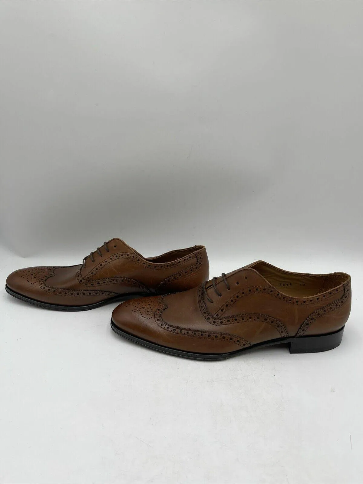 To Boot New York Men's Brooks Wingtip Oxford, Cognac, Size 13 - Very Good