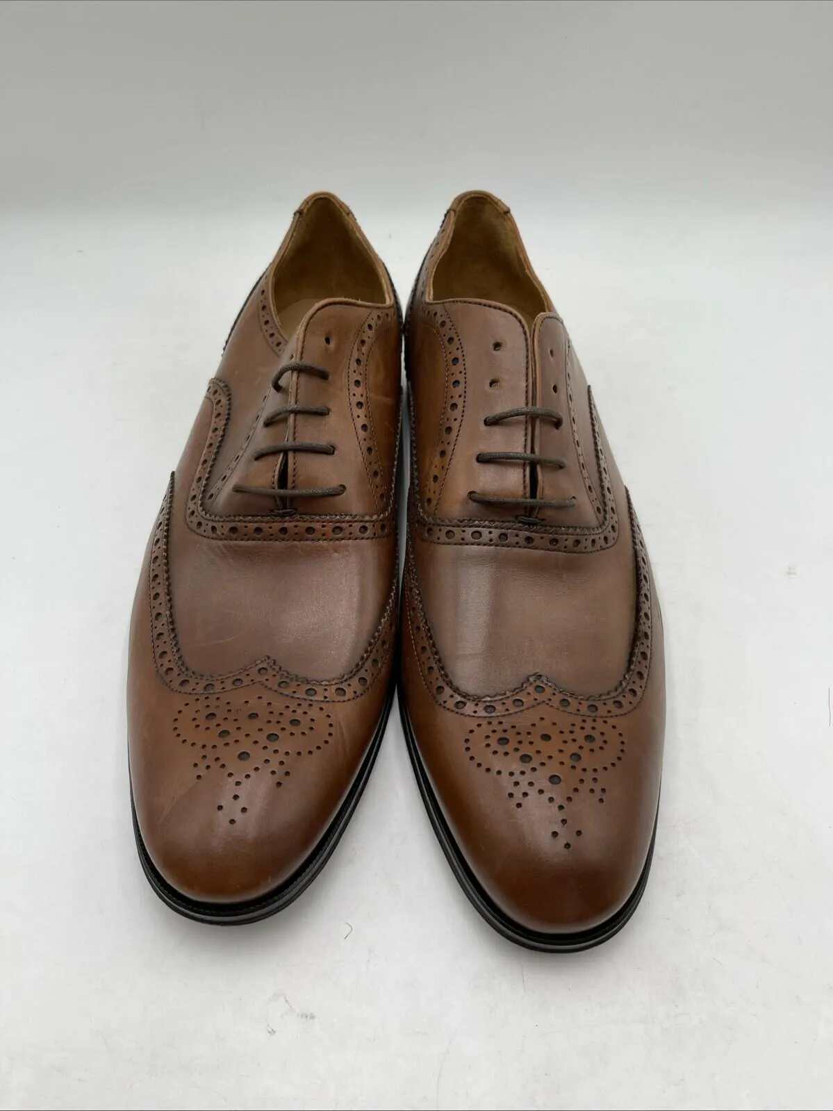 To Boot New York Men's Brooks Wingtip Oxford, Cognac, Size 13 - Very Good