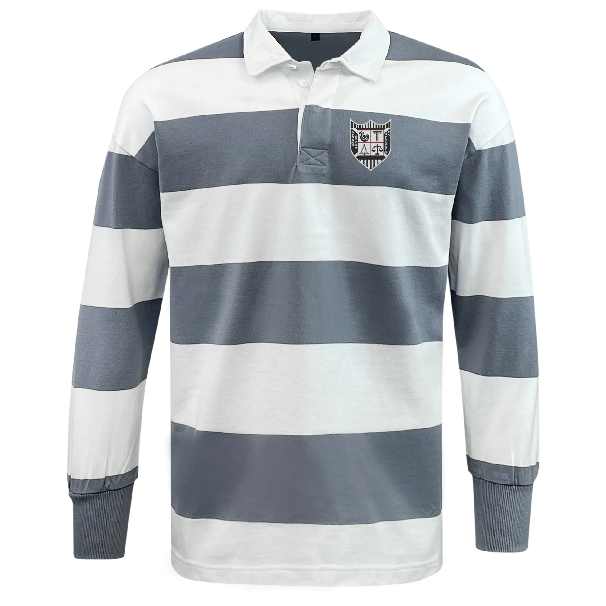 Troy University Rugby Classic Long Sleeve Hooped Rugby Jersey
