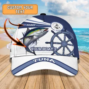 Tuna Ocean Fishing - Personalized Name Cap - Nt168 - Ct070