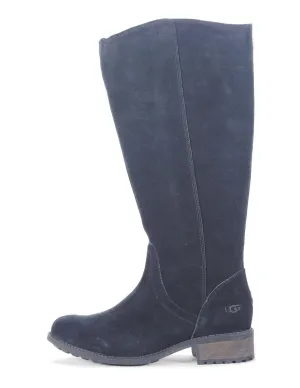 UGG Australia Seldon Black Suede Tall Boot BLACK