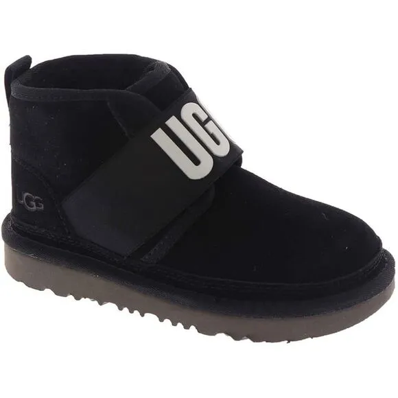 UGG Black Neumel Graphic Boots - Unisex-Women's 7.5 Men's 6