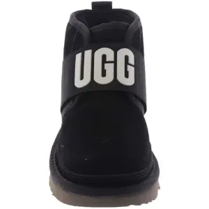 UGG Black Neumel Graphic Boots - Unisex-Women's 7.5 Men's 6