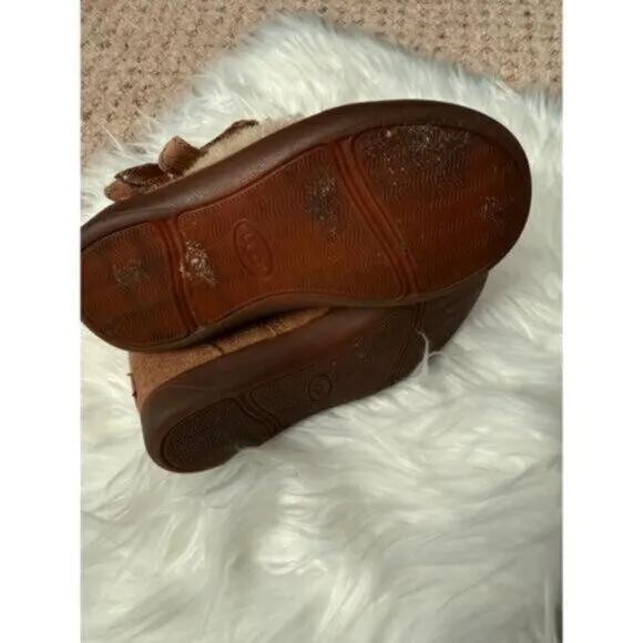 UGG girls toddler size 8 Libbie chestnut bow boots 1005151T