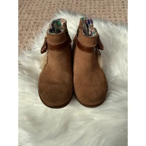 UGG girls toddler size 8 Libbie chestnut bow boots 1005151T