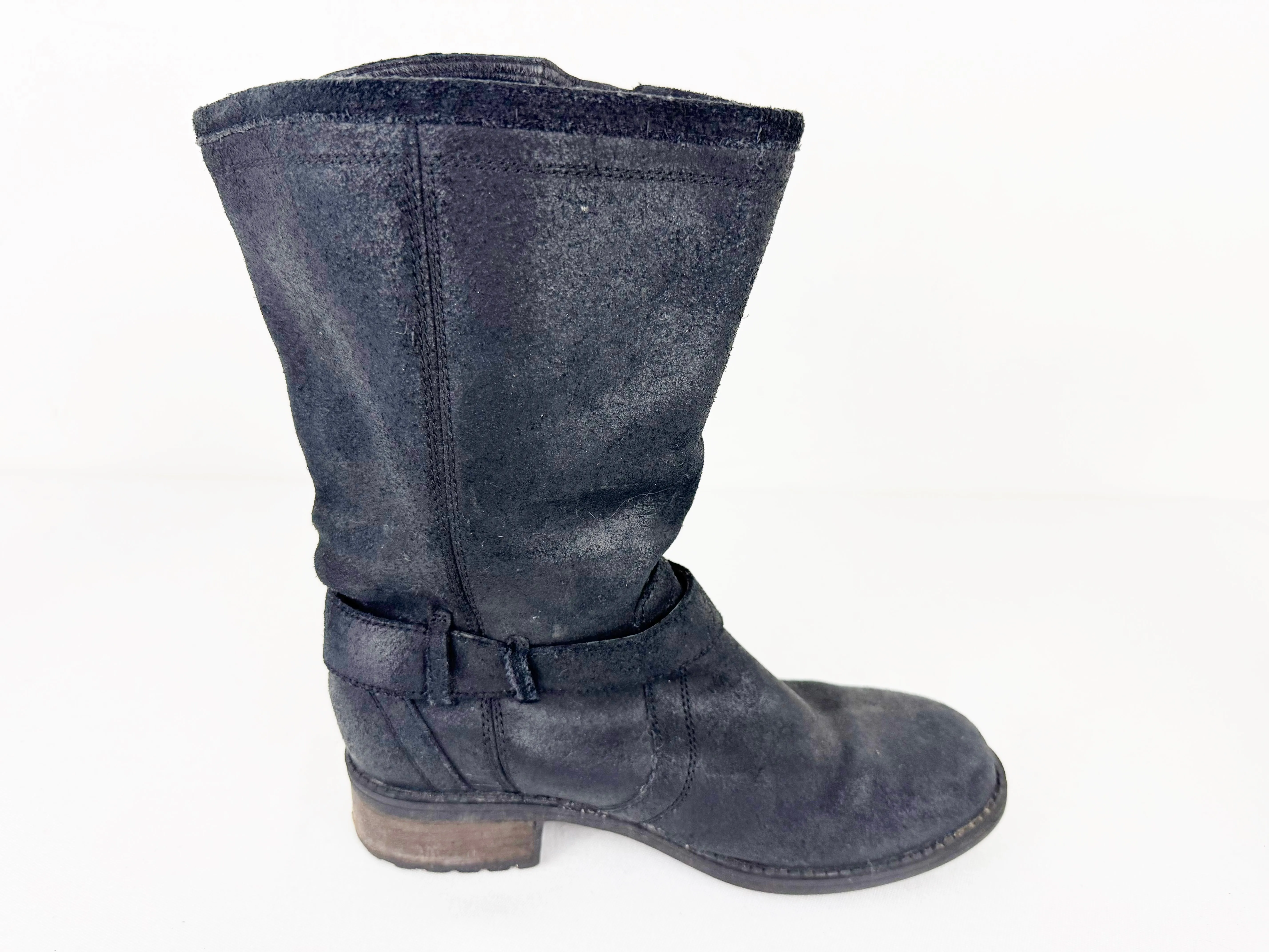 Ugg Nubuck Buckle Boots Size 7.5