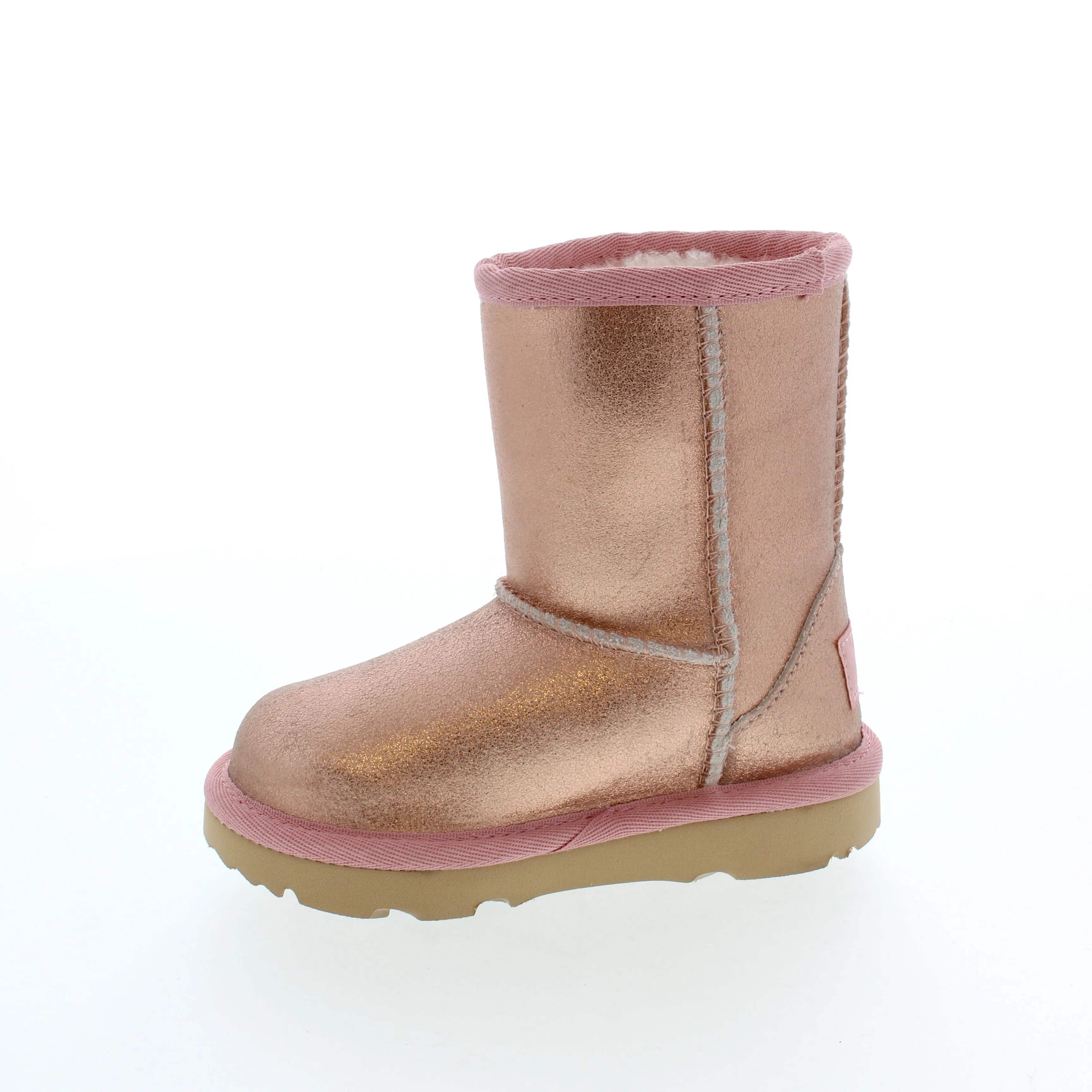 UGG Toddler Classic II Metallic Glitter - Rose Gold