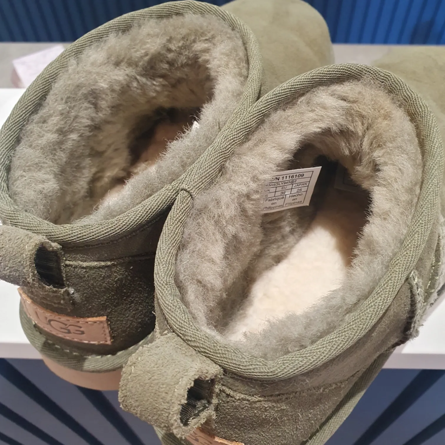 UGG ultra mini boots, Olive green, BNWT