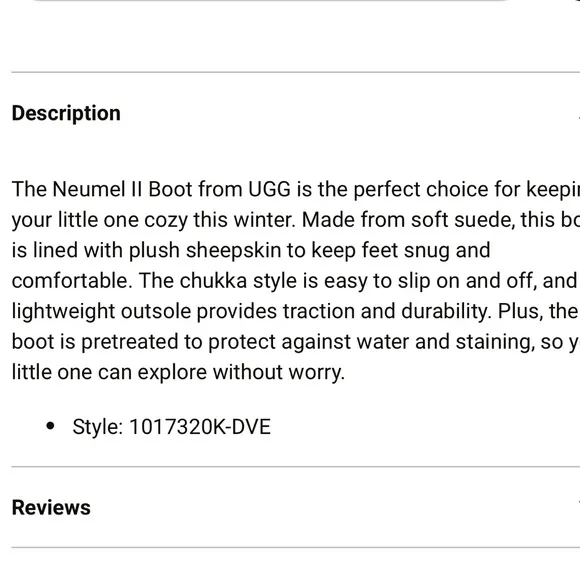 UGG Unisex big kids Grade School Neumel II Boots