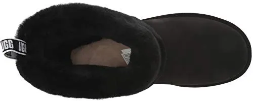 UGG Women's Fluff Mini Quilted Boot, Black, 8