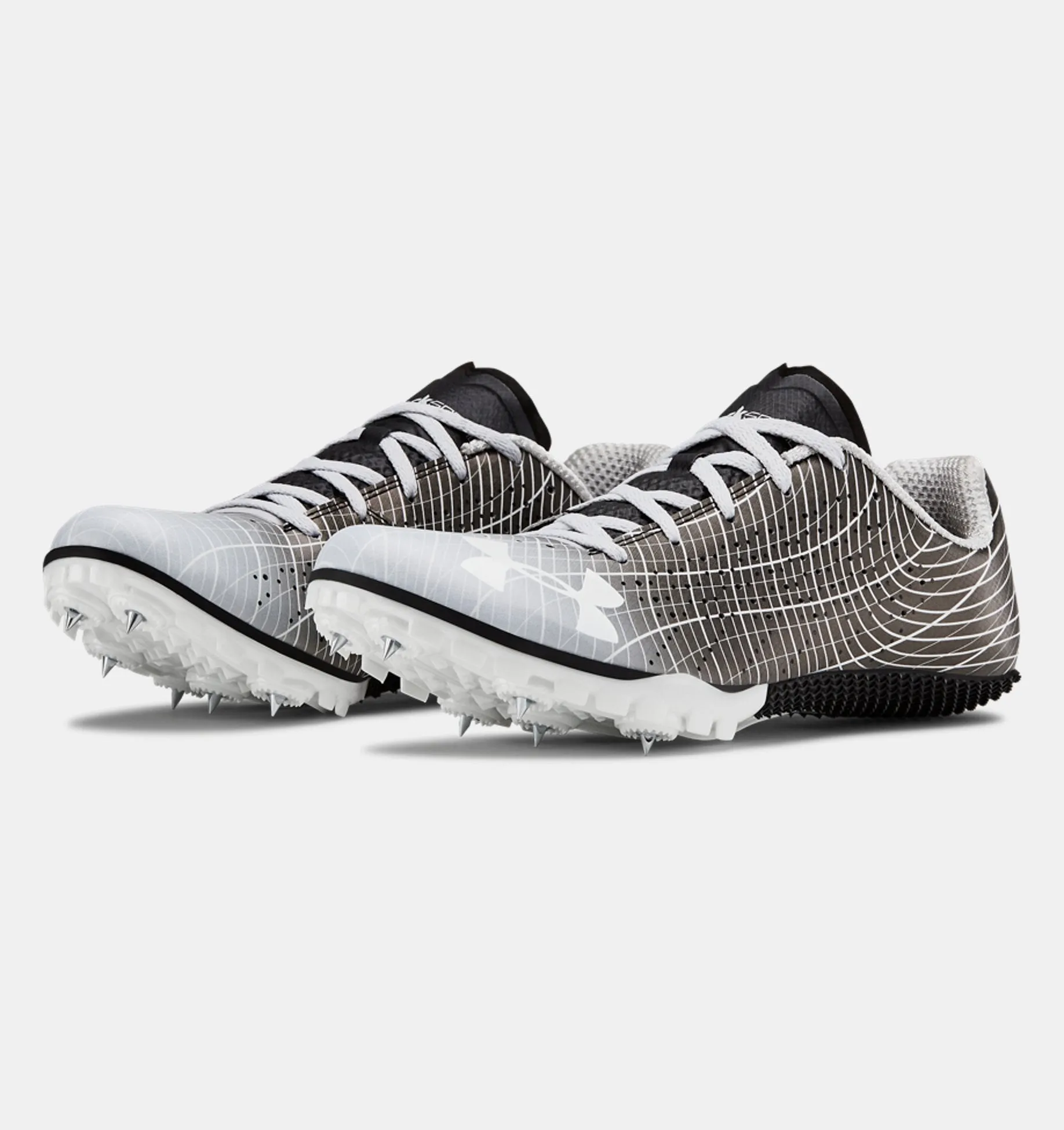 Under Armour Unisex Kick Sprint 3 Track Spikes- Black/Mod Grey