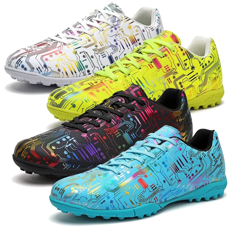 Unisex Ankle Football Boots Cleats Grass Training