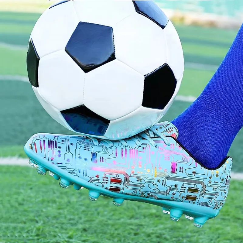 Unisex Ankle Football Boots Cleats Grass Training