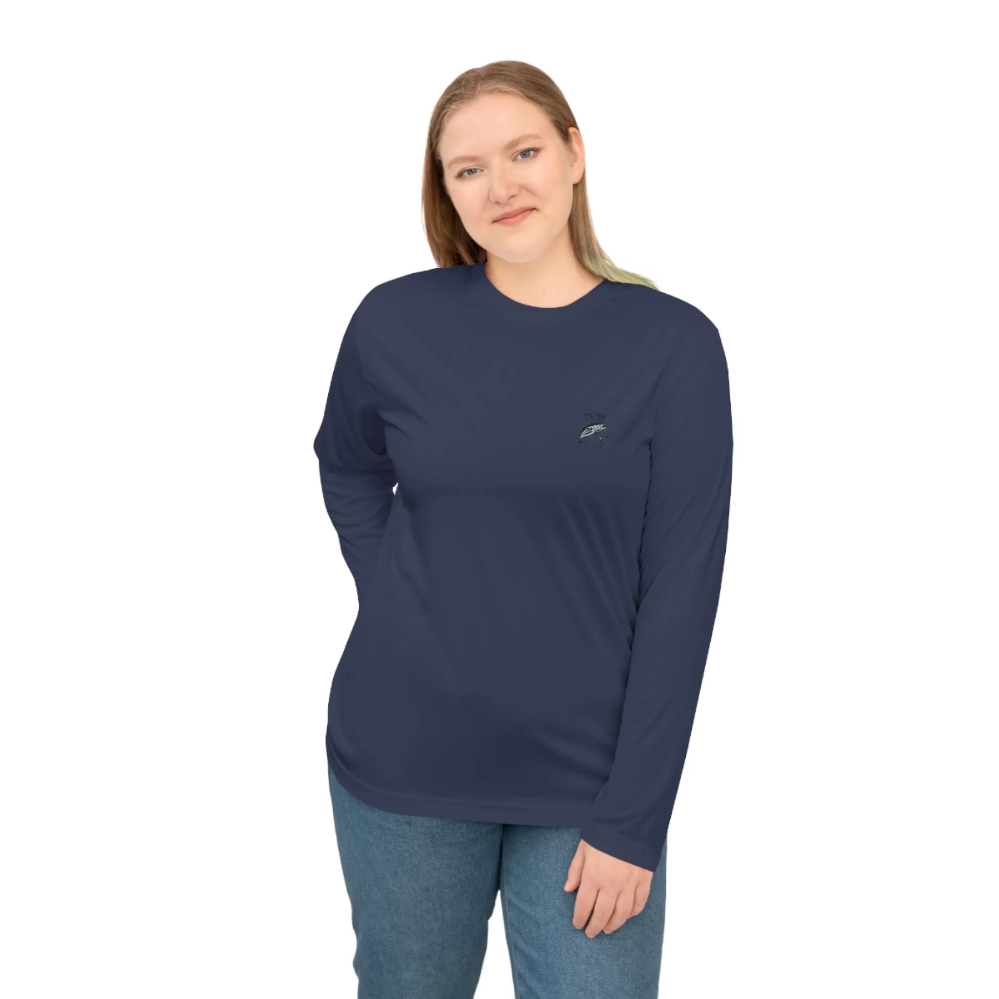 Unisex Performance Long Sleeve Shirt - "Bite Me" Fishing Graphic Tee for Fishing Enthusiasts