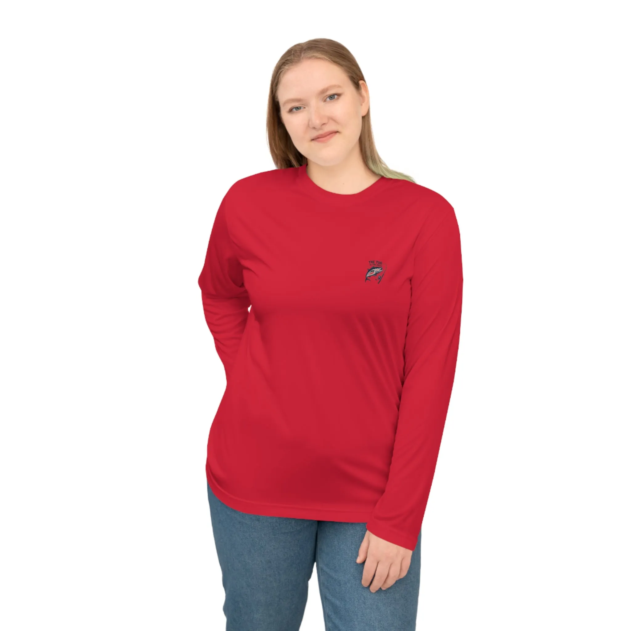 Unisex Performance Long Sleeve Shirt - "Bite Me" Fishing Graphic Tee for Fishing Enthusiasts