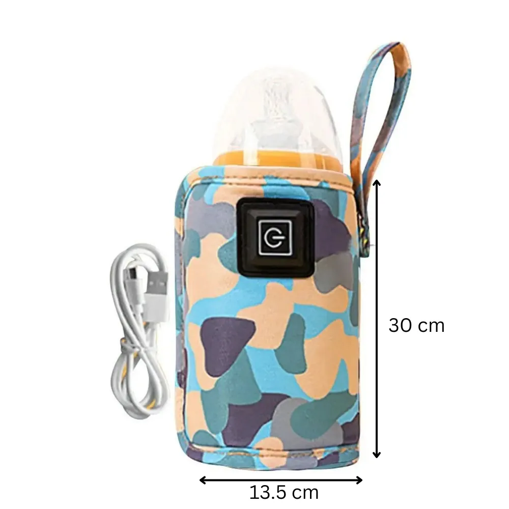 USB Milk Water Warmer Bottle Heater Travel Stroller Insulated Bag Baby Nursing