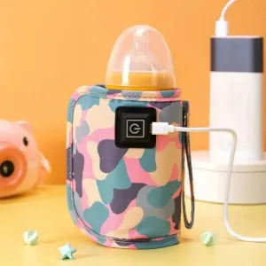 USB Milk Water Warmer Bottle Heater Travel Stroller Insulated Bag Baby Nursing
