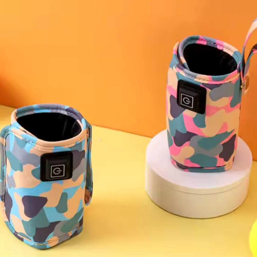 USB Milk Water Warmer Bottle Heater Travel Stroller Insulated Bag Baby Nursing
