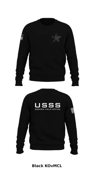 USSS Boston Field Office Store 1 Core Men's Crewneck Performance Sweatshirt - KOvMCL