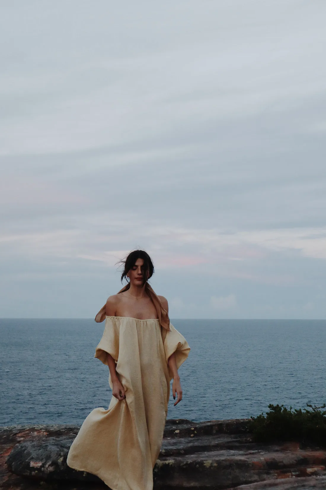 Valdis Linen Dress Italian Straw